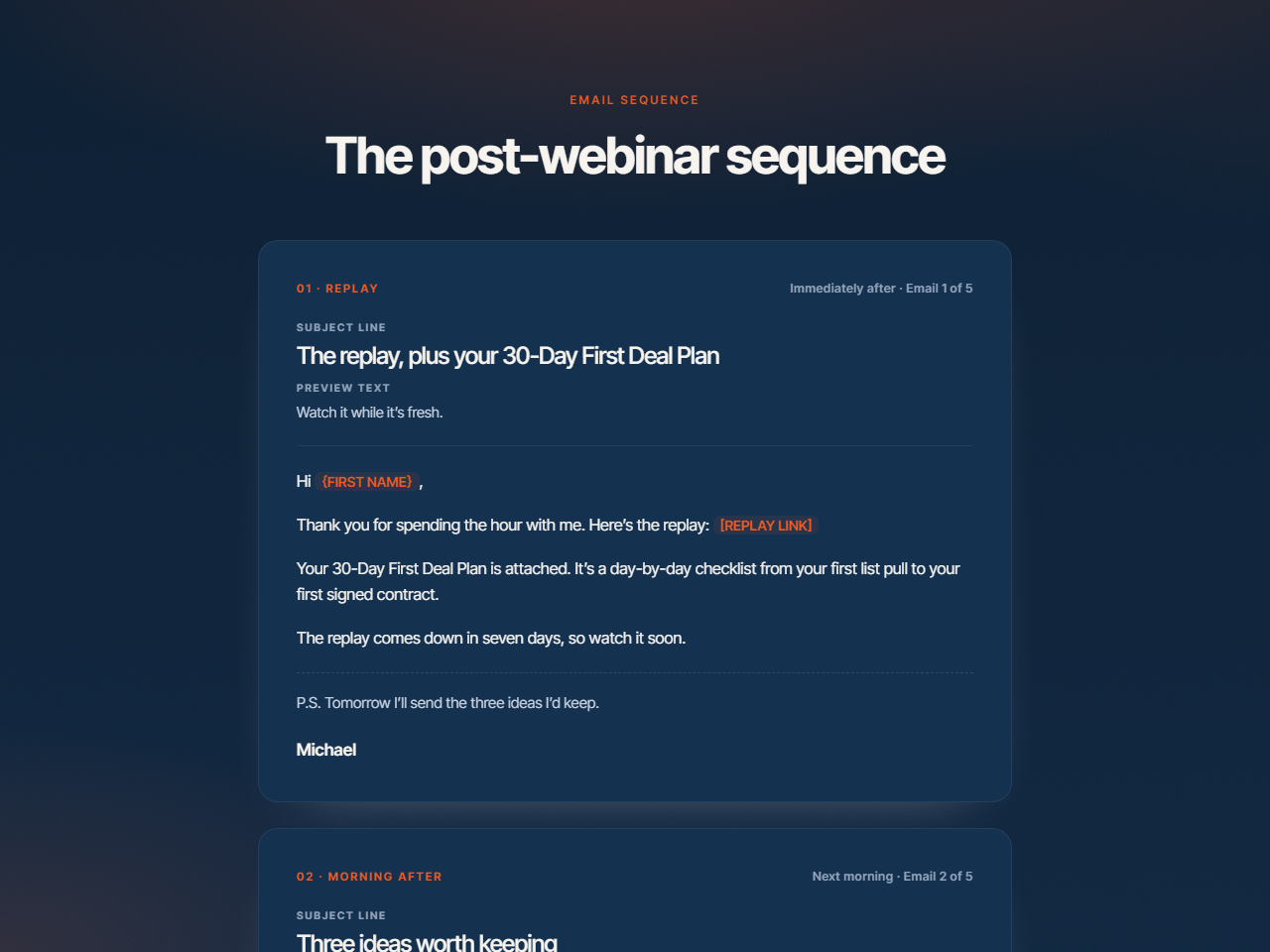 Post-webinar preview
