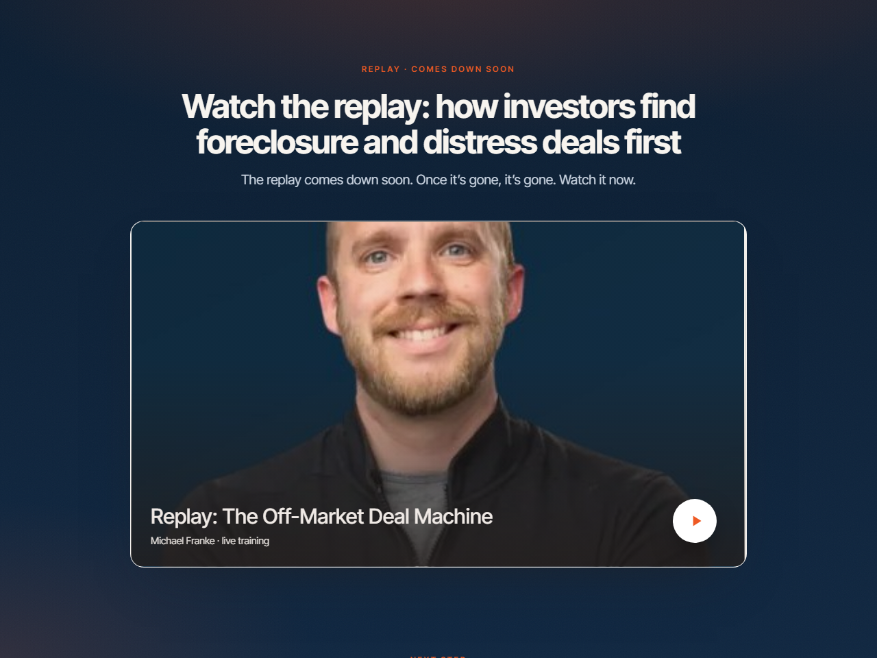 Replay + application preview